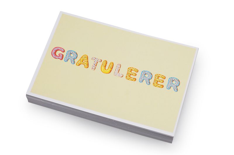 50 stk | Gratulerer | 10x15 cm