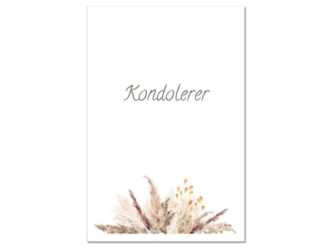 Hovedbilde 50 stk | Kondolerer | 10x15 cm