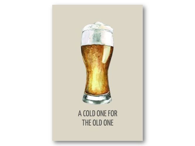 Hovedbilde 50 stk | A cold one for the old one | 10x15 cm
