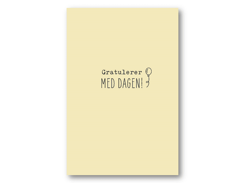 50 stk | Gratulerer med dagen | 10x15 cm