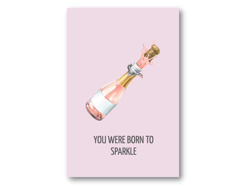 50 stk | Born to sparkle | 10x15 cm