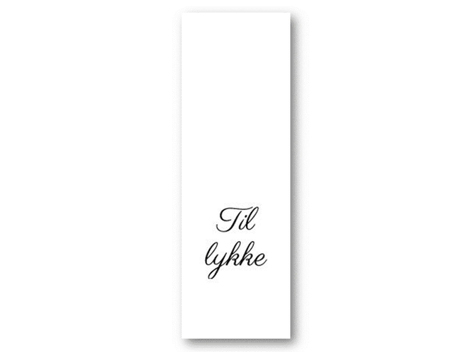 Hovedbilde 50 stk | Til lykke | 5x15 cm