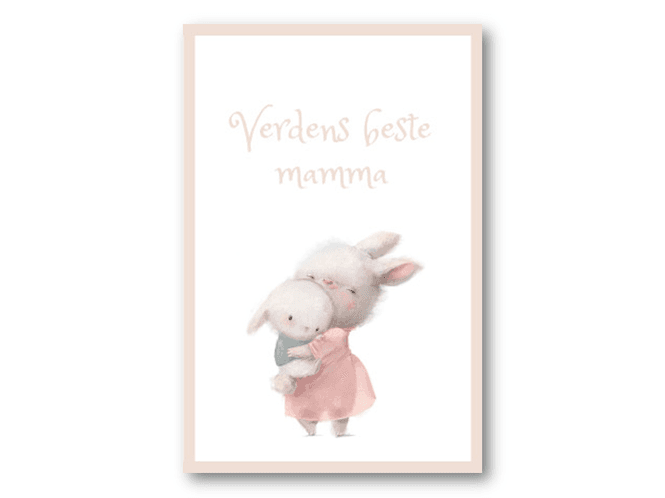 Hovedbilde 50 stk | Verdens beste mamma | 10x15 cm