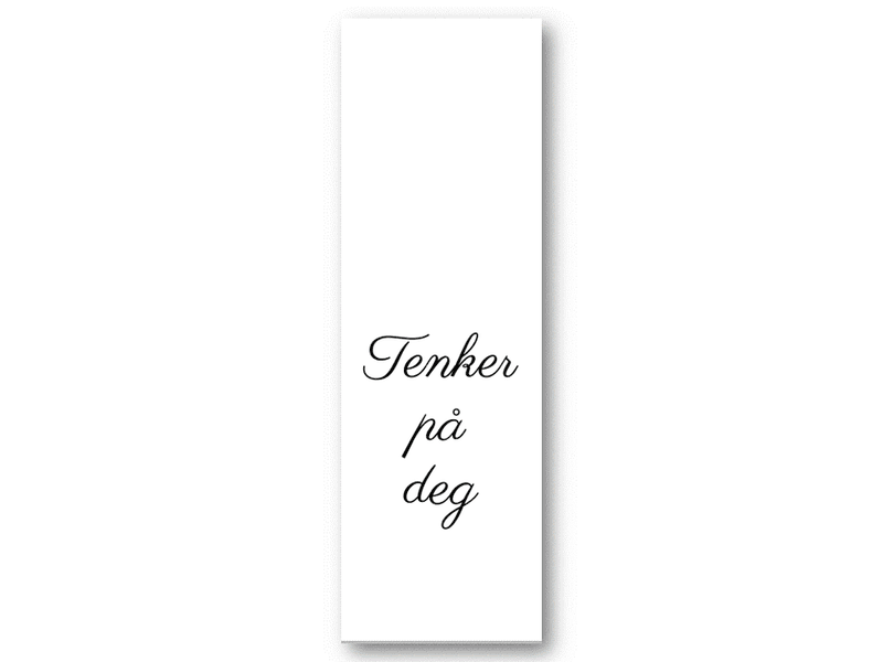 50 stk | Tenker på deg | 5x15 cm